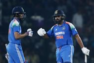 Shubman Gill and Rohit Sharma. (Credits: Getty)